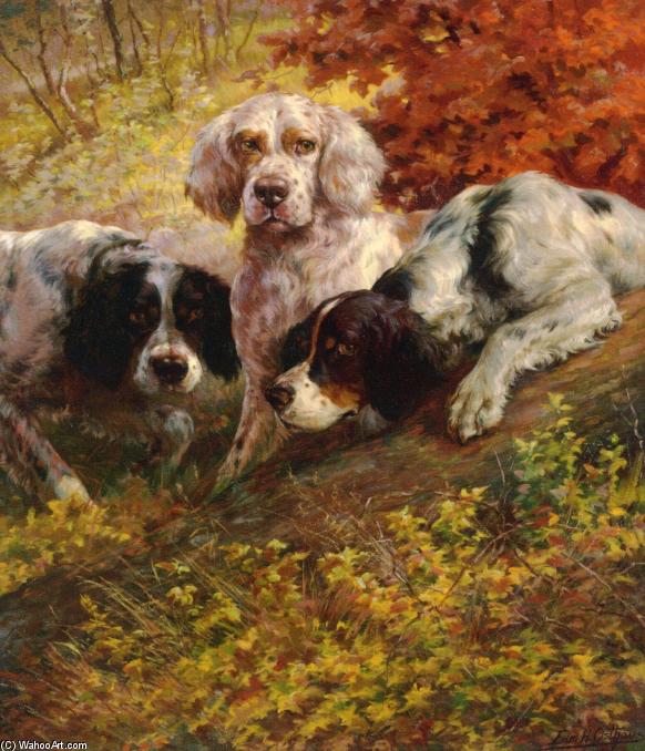 Three Setters On The Scent — Edmund Henry Osthaus