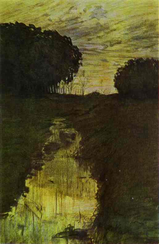 Landscape In The Evening. Martyshkino — Konstantin Andreevic Somov
