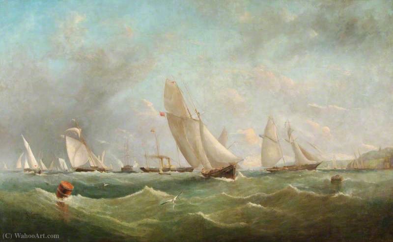 Yacht Racing In The Solent — Arthur Wellington Fowles