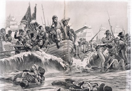 The Landing Of The British Troops In Aboukir Bay — Richard Caton Woodville