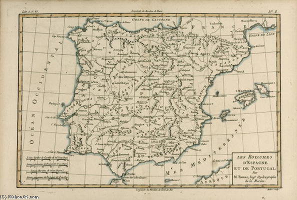 Spain And Portugal — Rigobert Bonne (charles Marie Rigobert Bonne)