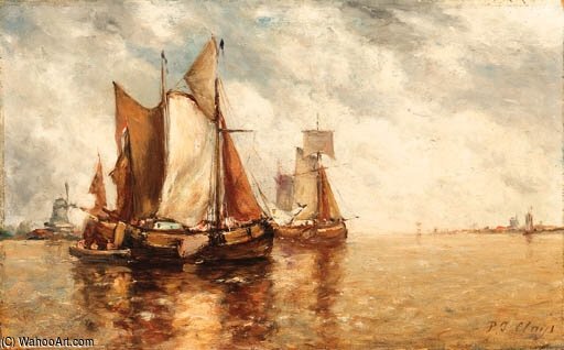 Fishing Boats In A Lagoon — Пол Жан Клајс