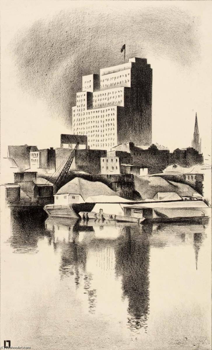 Newark Harbor — Louis Lozowick