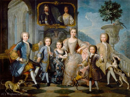 The Family Of The Duke Of Valentinois — Pierre Gobert