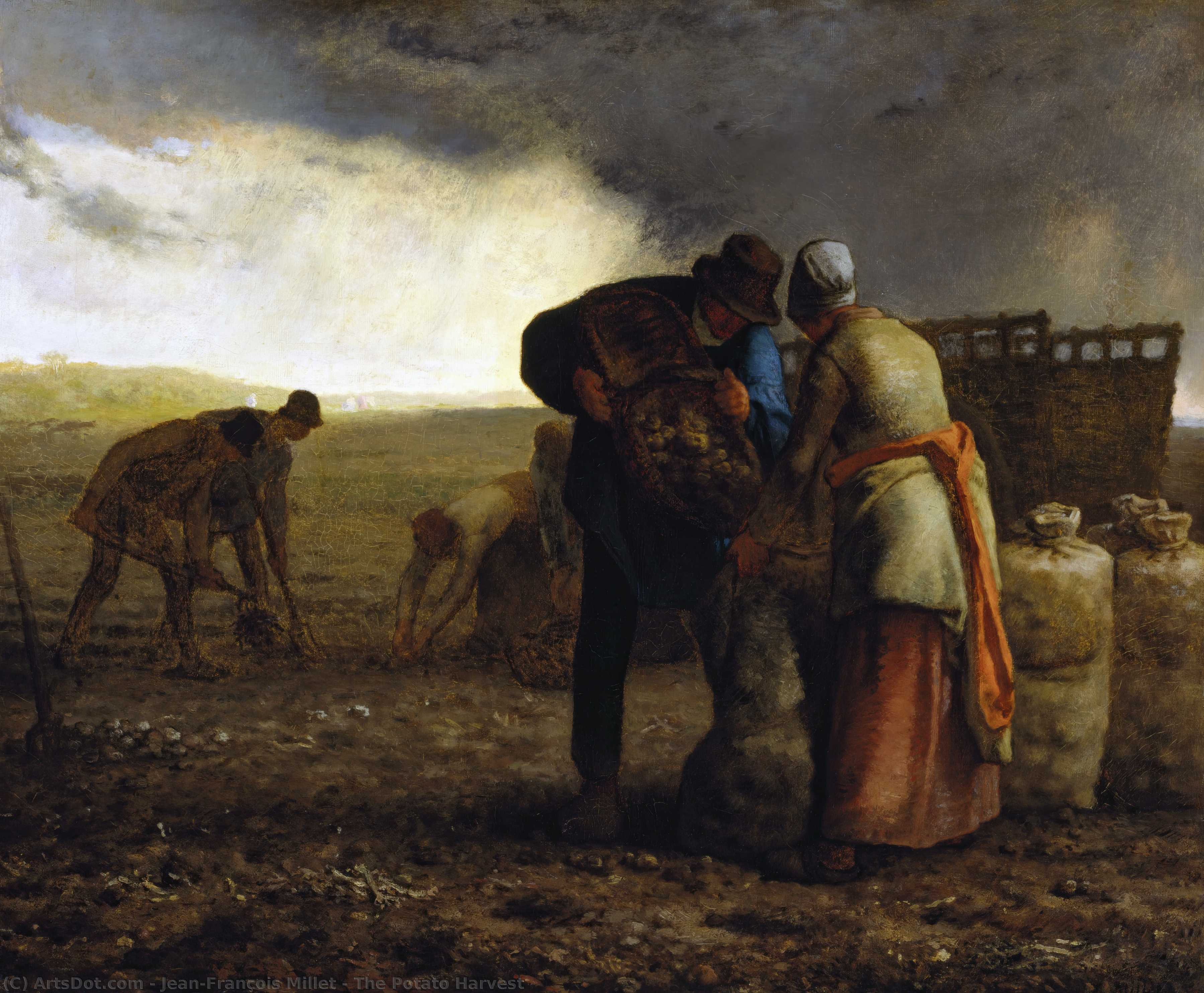 The Potato Harvest — Jean-françois Millet