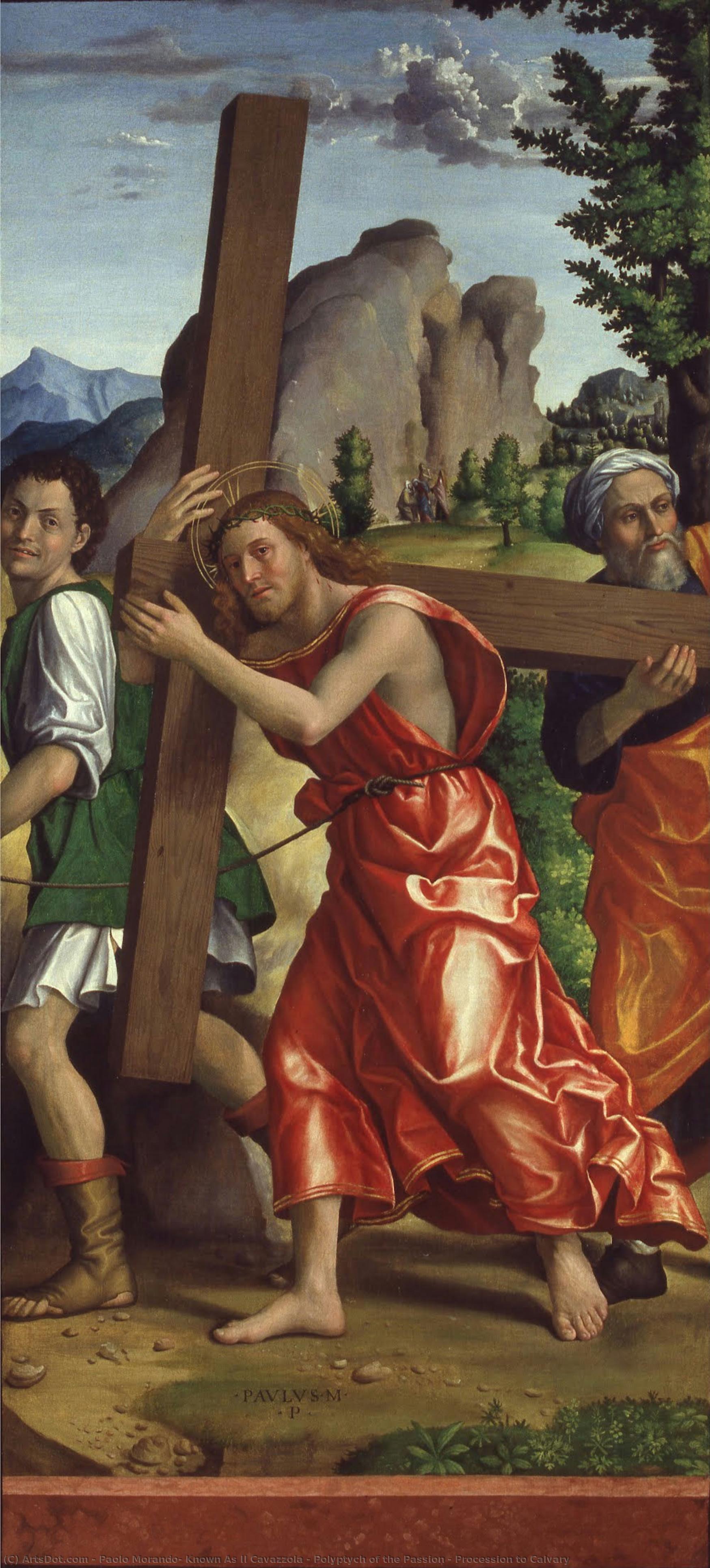 Polyptych Of The Passion - Procession To Calvary — Paolo Morando, Known As Il Cavazzola