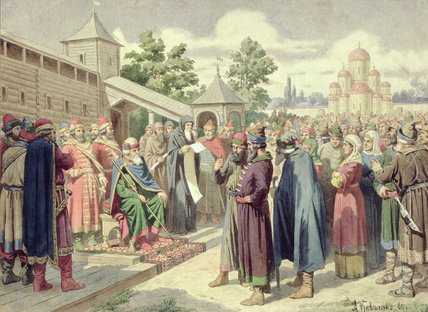 Reading Of The Code In The Presence Of Grand Duke — Aleksei Danilovich Kivshenko