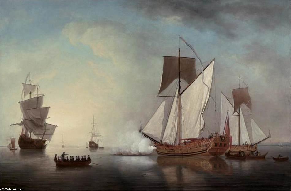 Departure From England Of Francis, Duke Of Lorraine, 1731 — Samuel Scott