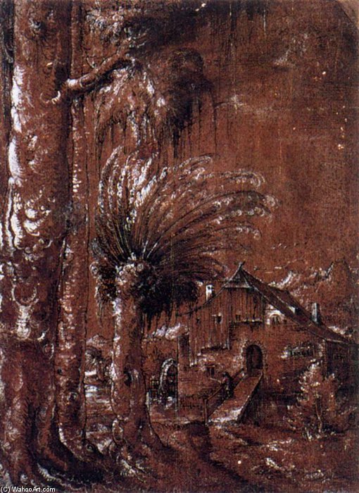 Meadow Landscape With Water-mill — Hans The Younger Leu