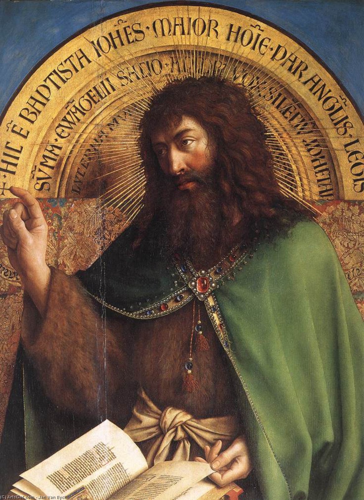 Das Altarpiece Von Gent: Johannes Der Täufer (detail) — Jan Van Eyck