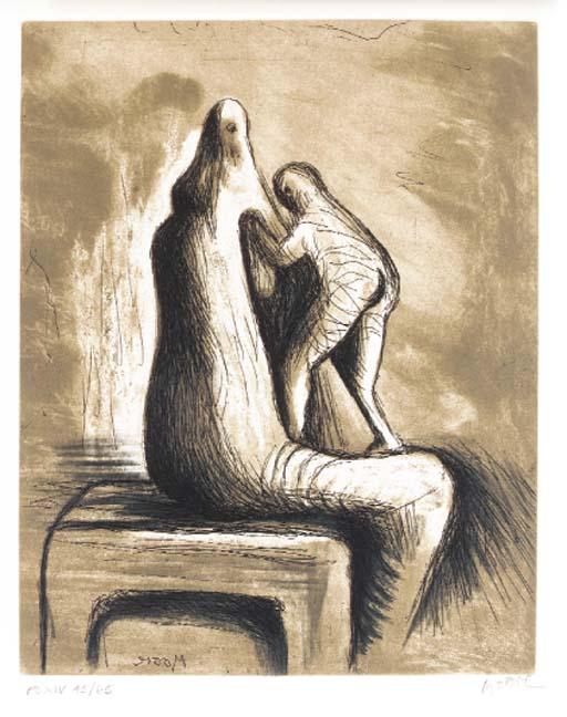 Plate Xiv, From Mother And Child — Henry Moore