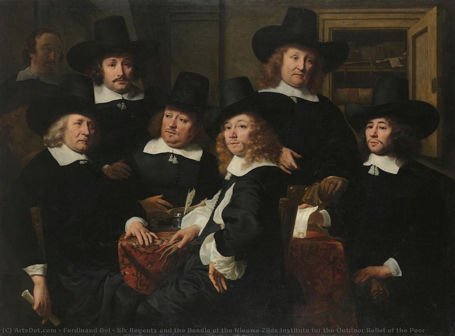 Six Regents And The Beadle Of The Nieuwe Zijds Institute For The Outdoor Relief Of The Poor — Фердинанд Бол