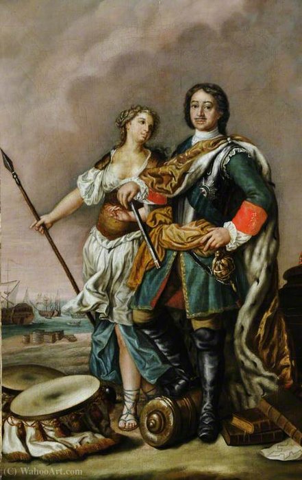Peter I (1672–1725), 'peter The Great', Tsar Of Russia, With Minerva — Jacopo Amigoni