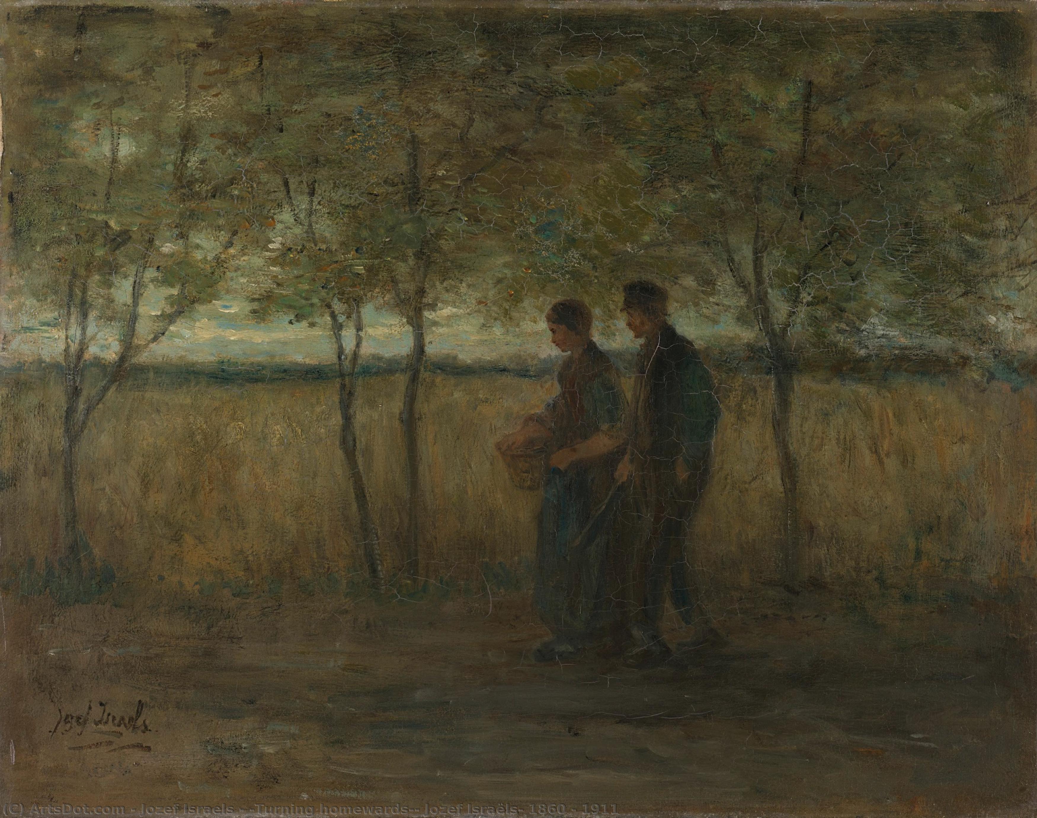 "turning Homewards", Jozef Israëls, 1860 - 1911 — Jozef Israels