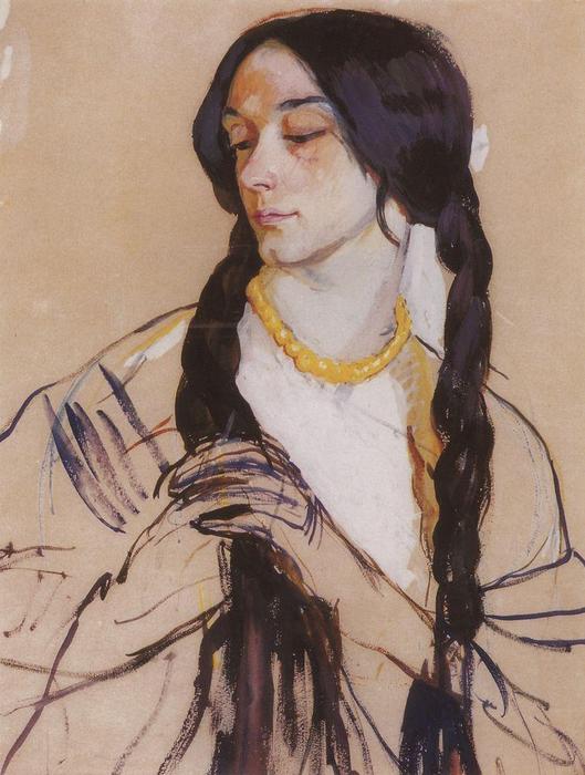 Retrato De K. Lancere — Zinaída Serebriakova