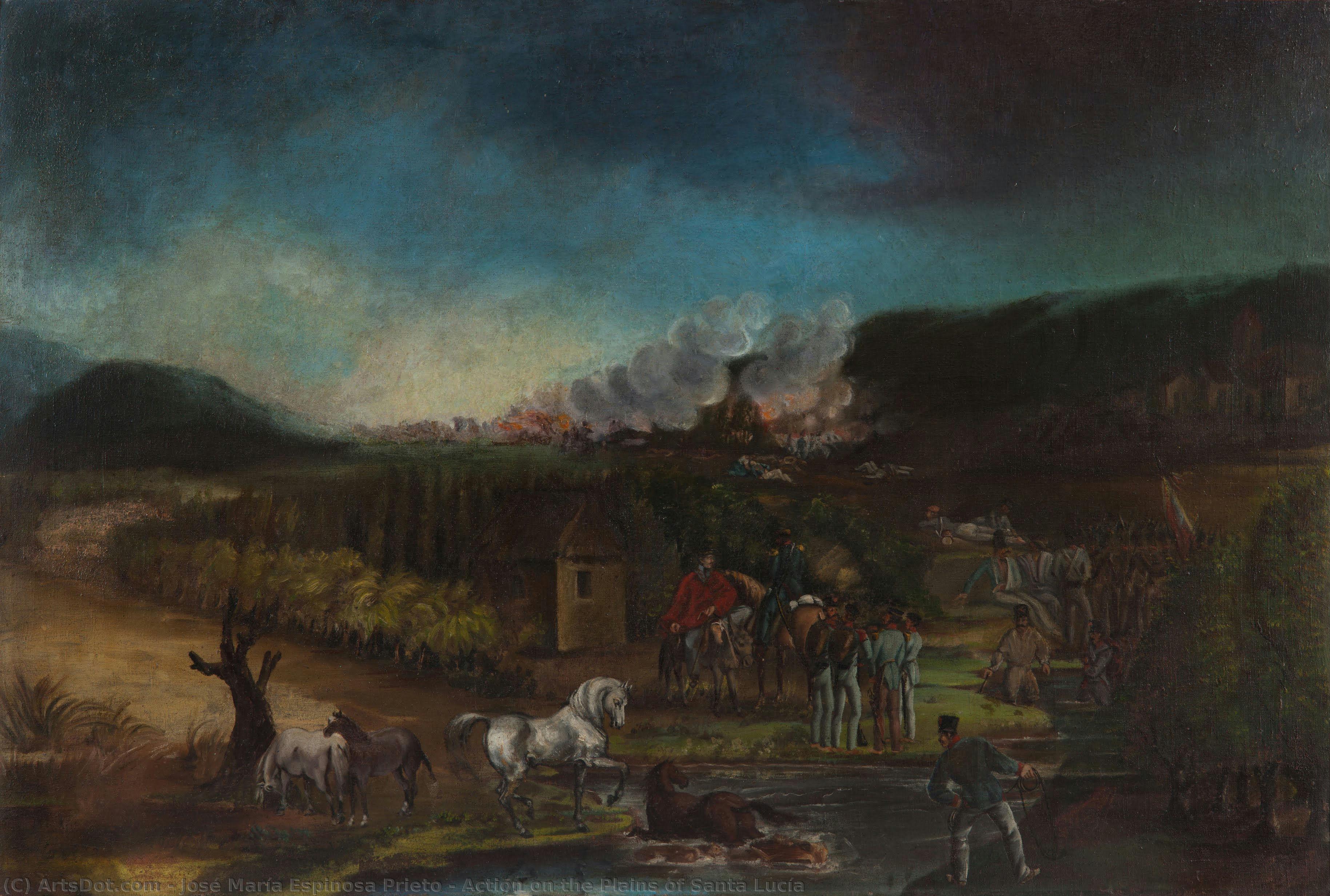 Action On The Plains Of Santa Lucía — José María Espinosa Prieto