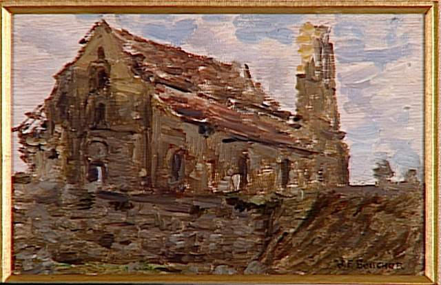 L'église De Berzy Le Sec, Septembre 1918 — Joseph-félix Bouchor