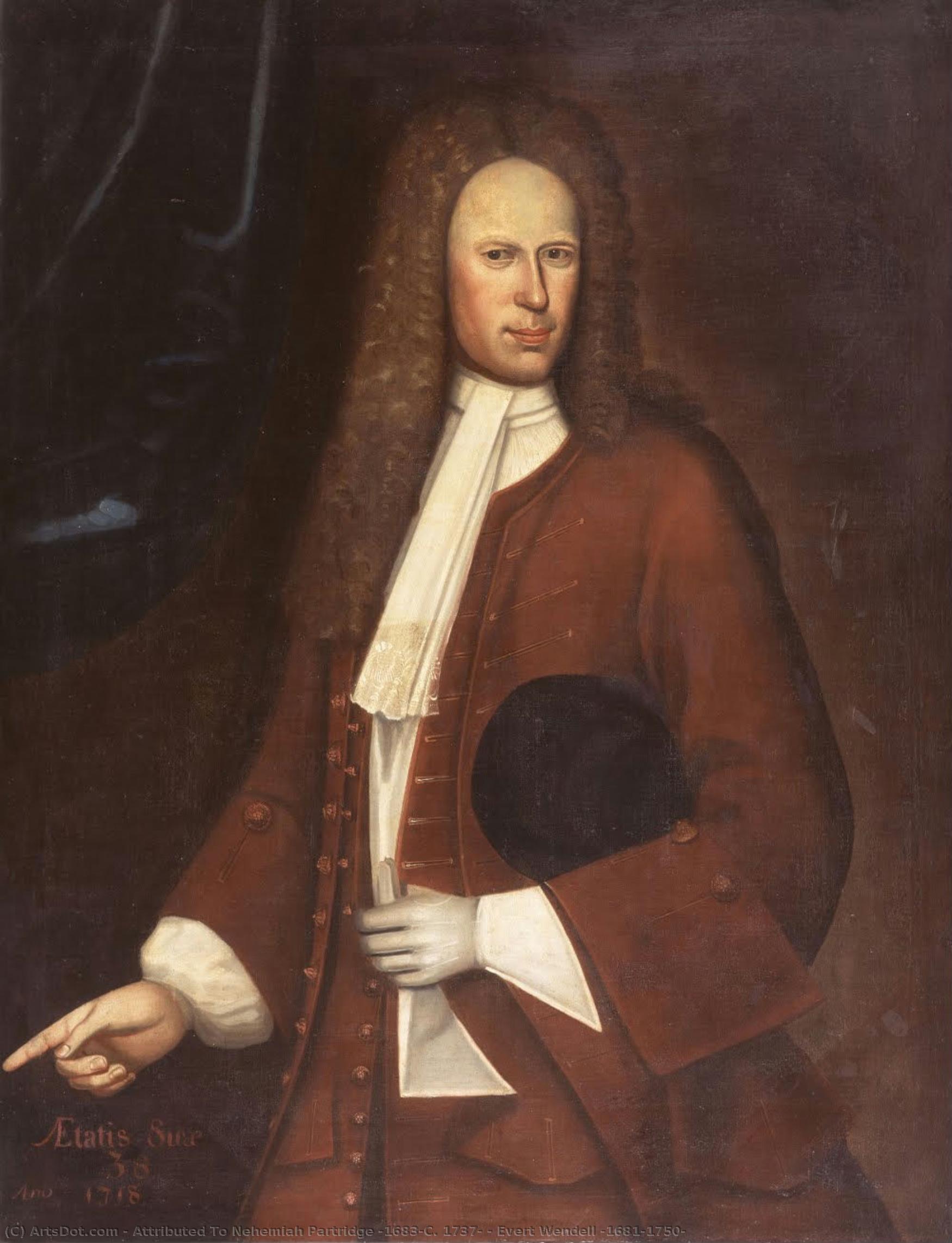 Evert Wendell (1681-1750) — Attributed To Nehemiah Partridge (1683–c. 1737)
