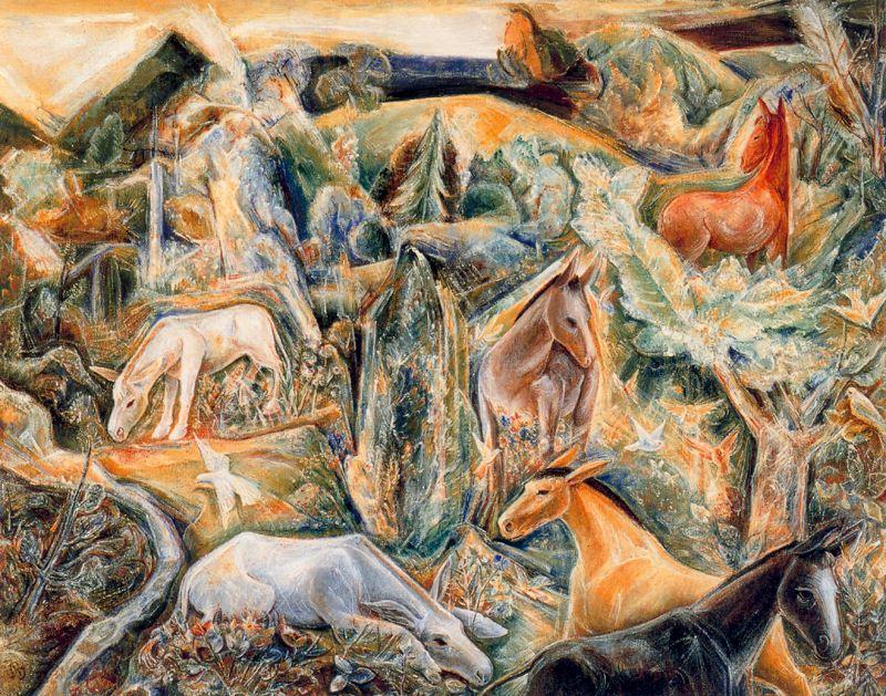 The Garden Of Asses Ii — Albert Bloch