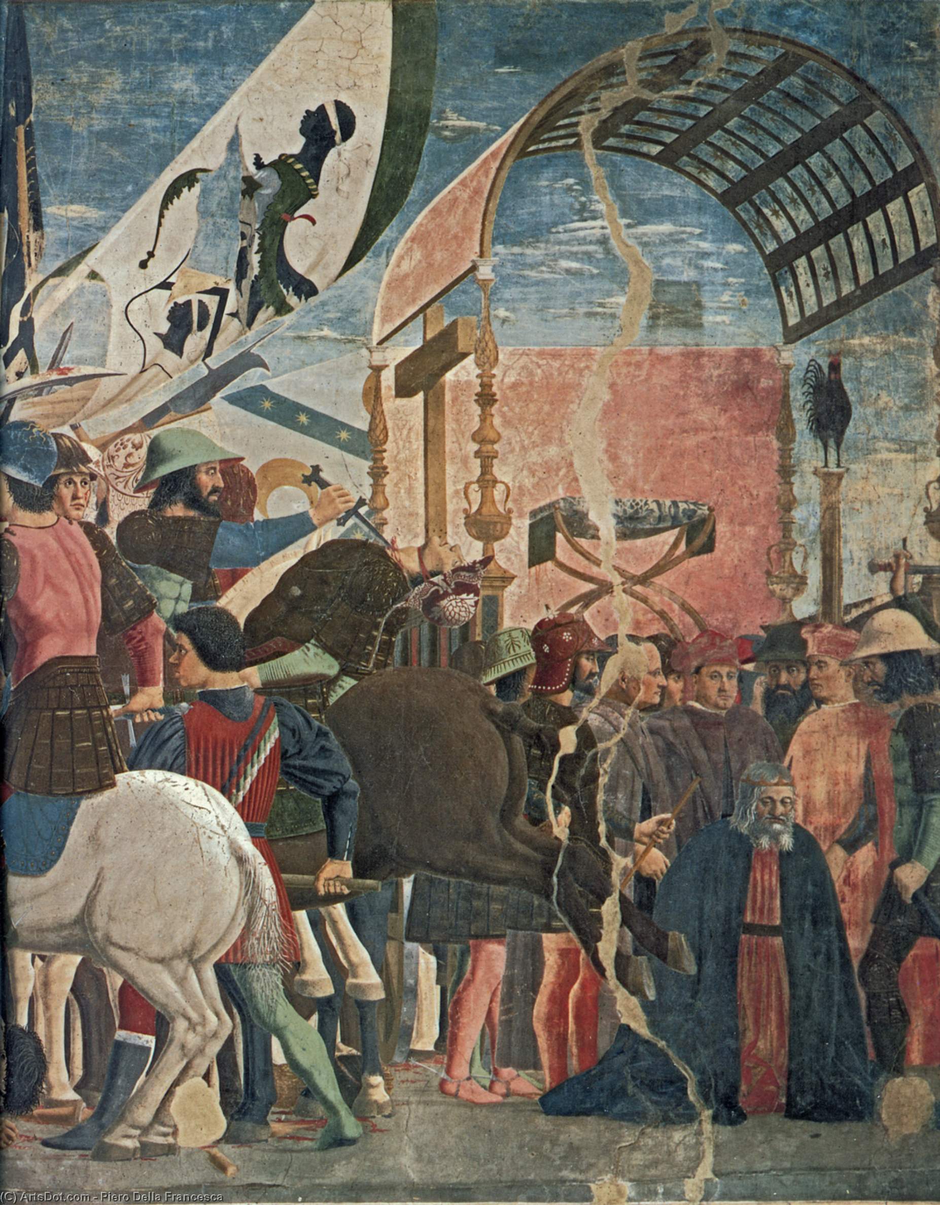 Battle Between Heraclius And Chosroes (detail) — Piero Della Francesca