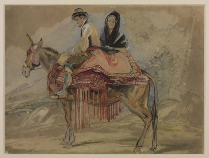 Spanish Couple Riding A Mule — John Frederick Lewis