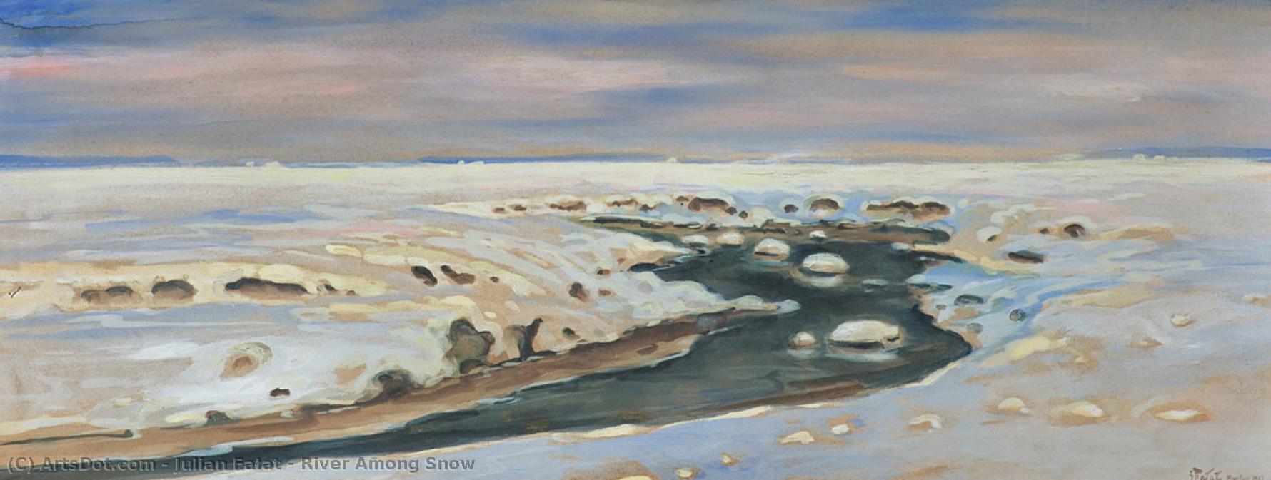River Among Snow — Julian Fałat