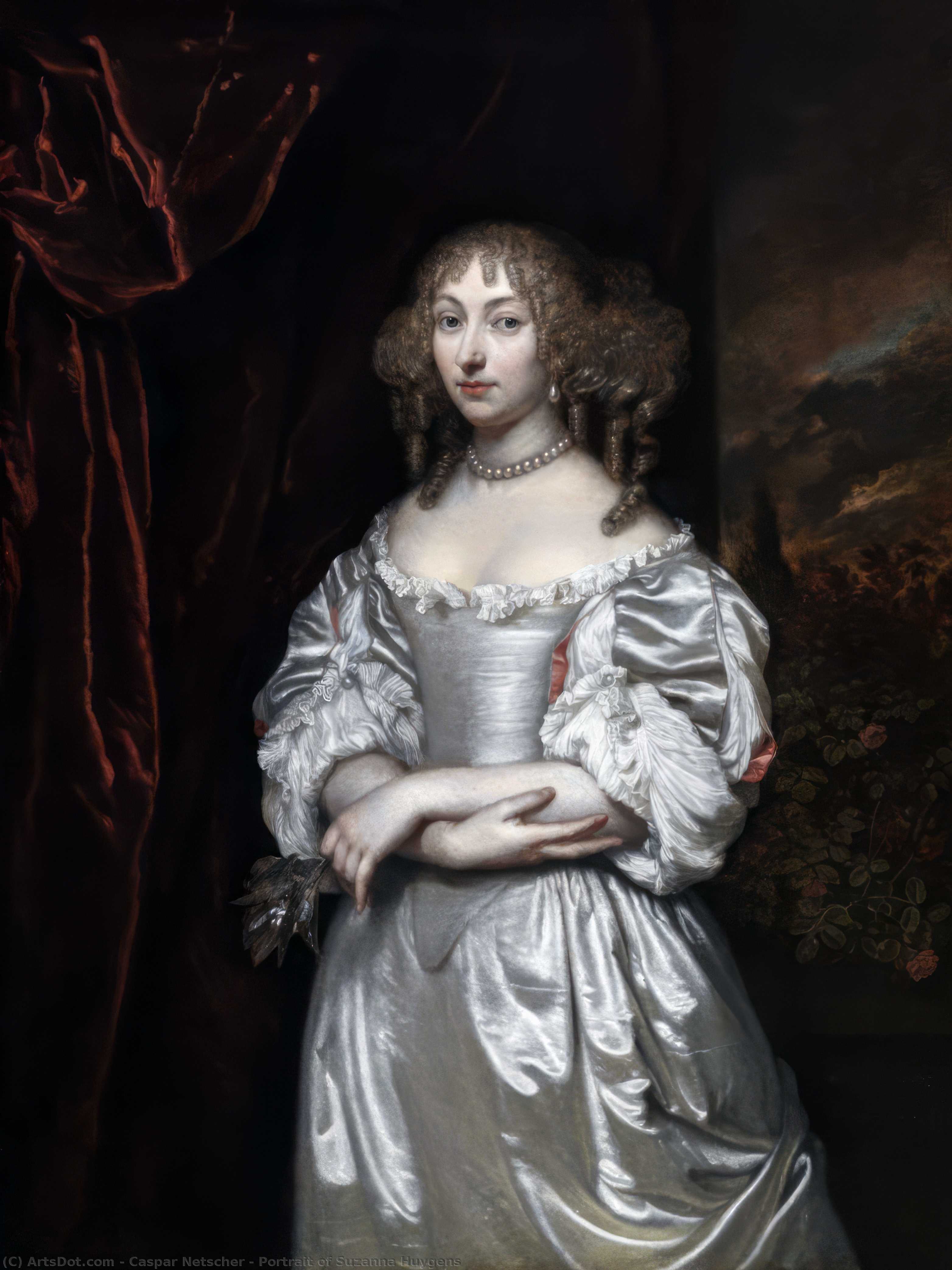 Portrait Of Suzanna Huygens — Caspar Netscher