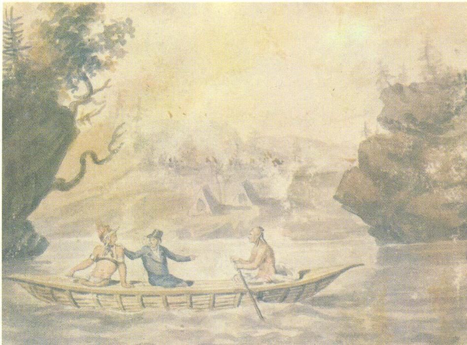 American Indians In The Boat — Pavel Svinyin