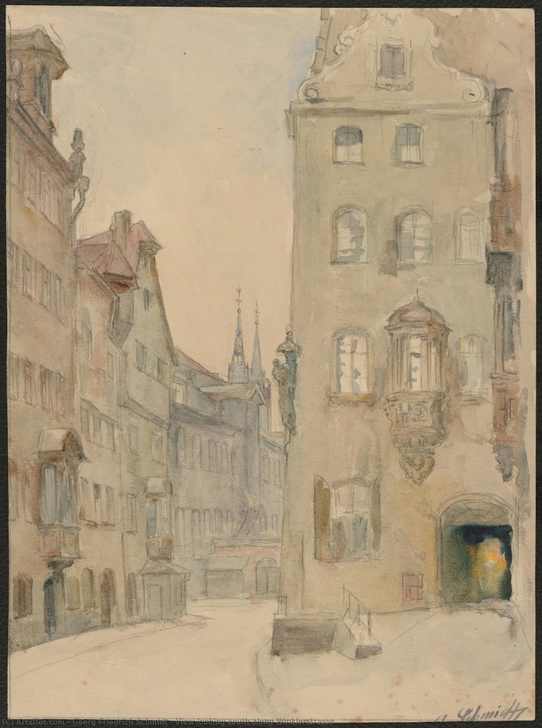 View Looking South Along Winklerstrasse — Georg Friedrich Schmidt