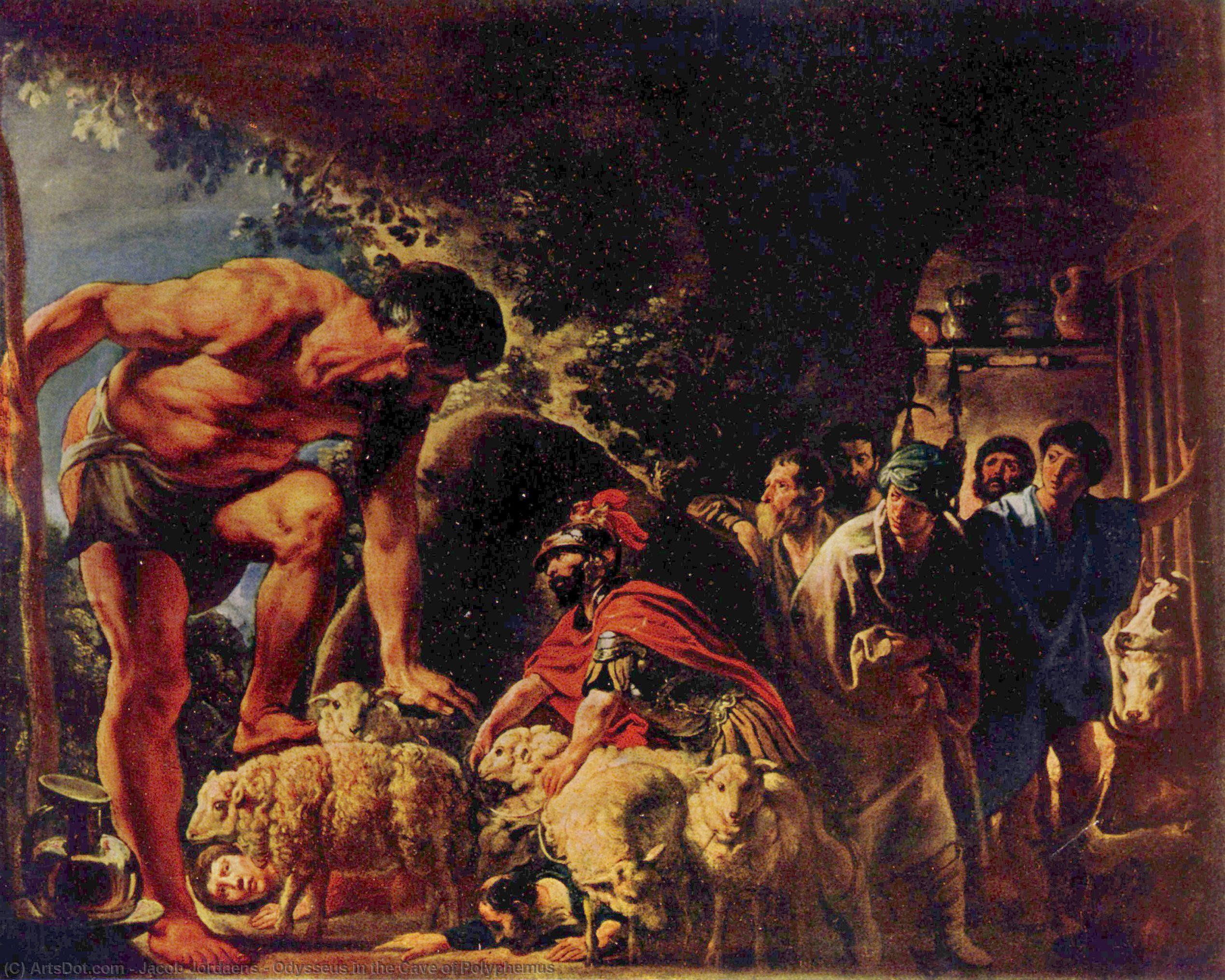 Odysseus In The Cave Of Polyphemus — Jacob Jordaens