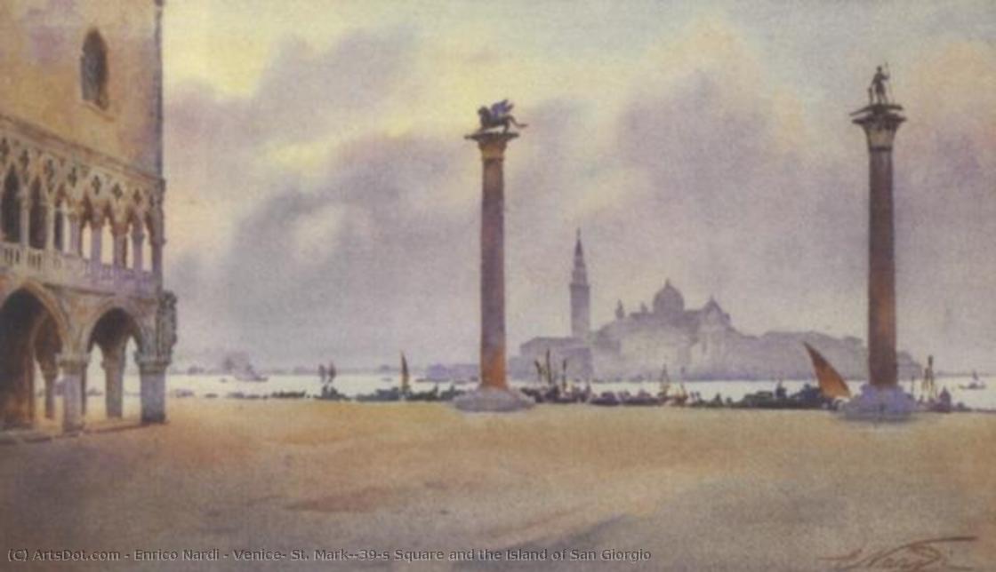 Venice, St. Mark's Square And The Island Of San Giorgio — Enrico Nardi