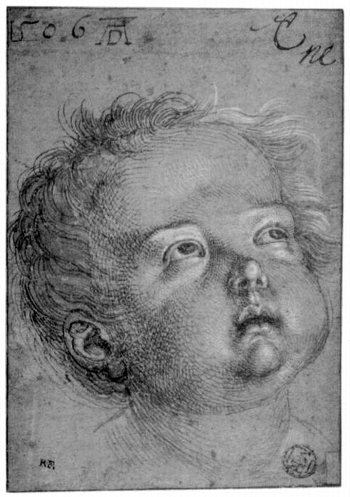 Child's Head — Albrecht Dürer