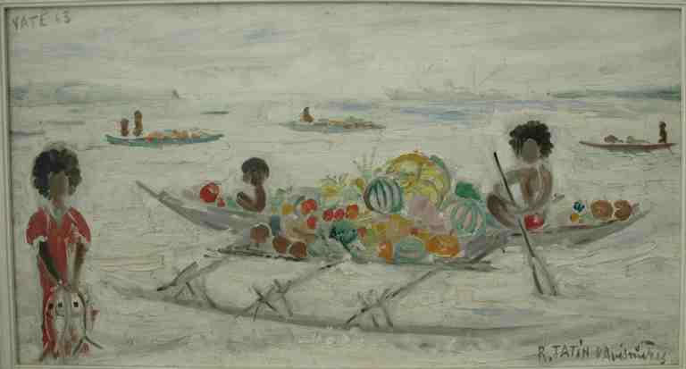 Pirogue Allant Au Marché (vate) — Tatin D'avesnieres Robert