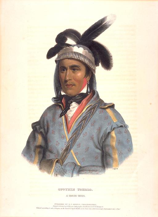 Opothle Yoholo. A Creek Chief — Charles Bird King