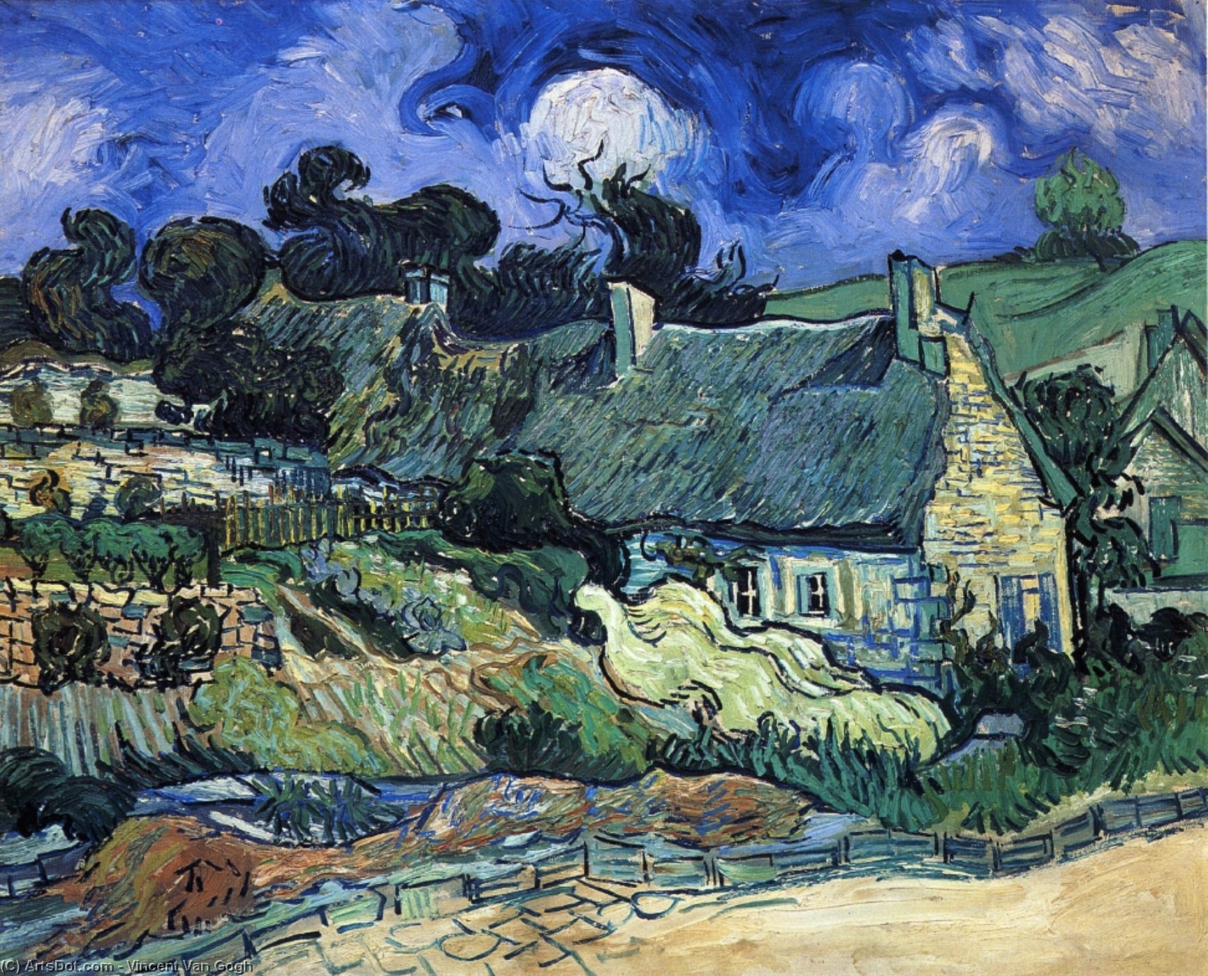 Casas Con Tejas Valientes — Vincent Willem Van Gogh