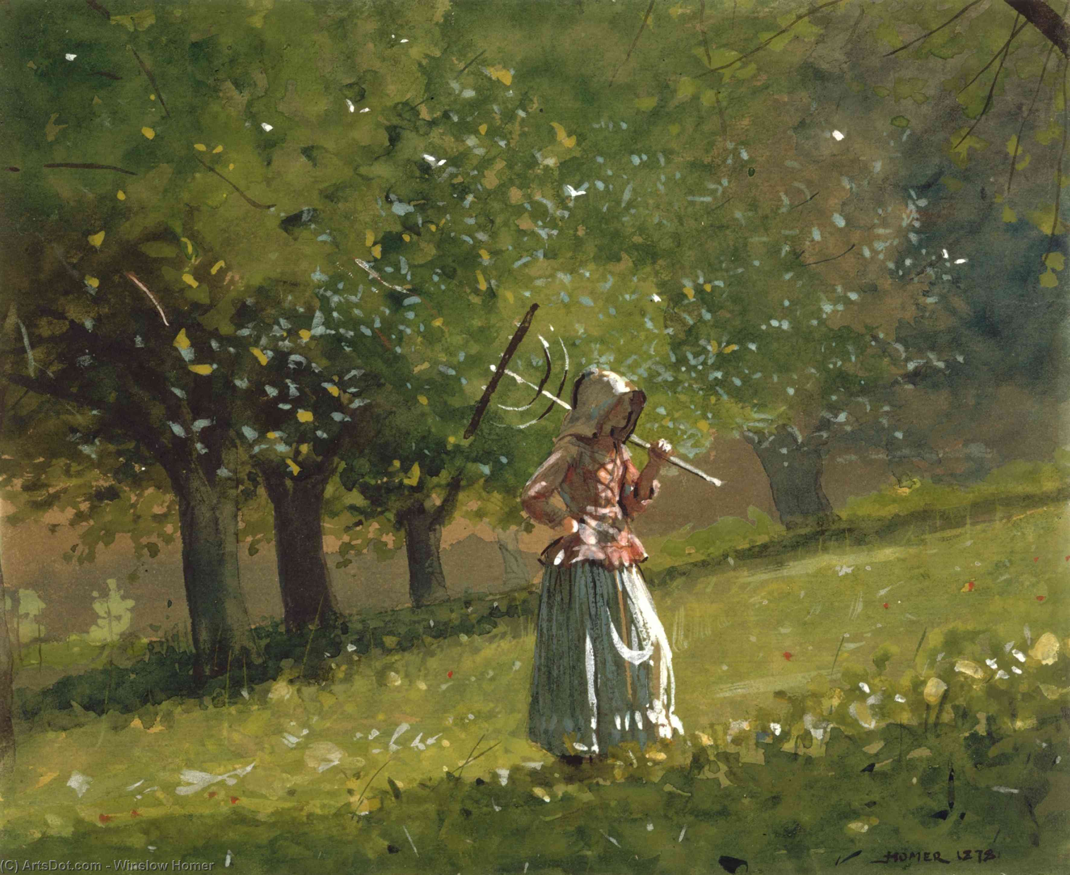 La Chica Con La Azada — Winslow Homer