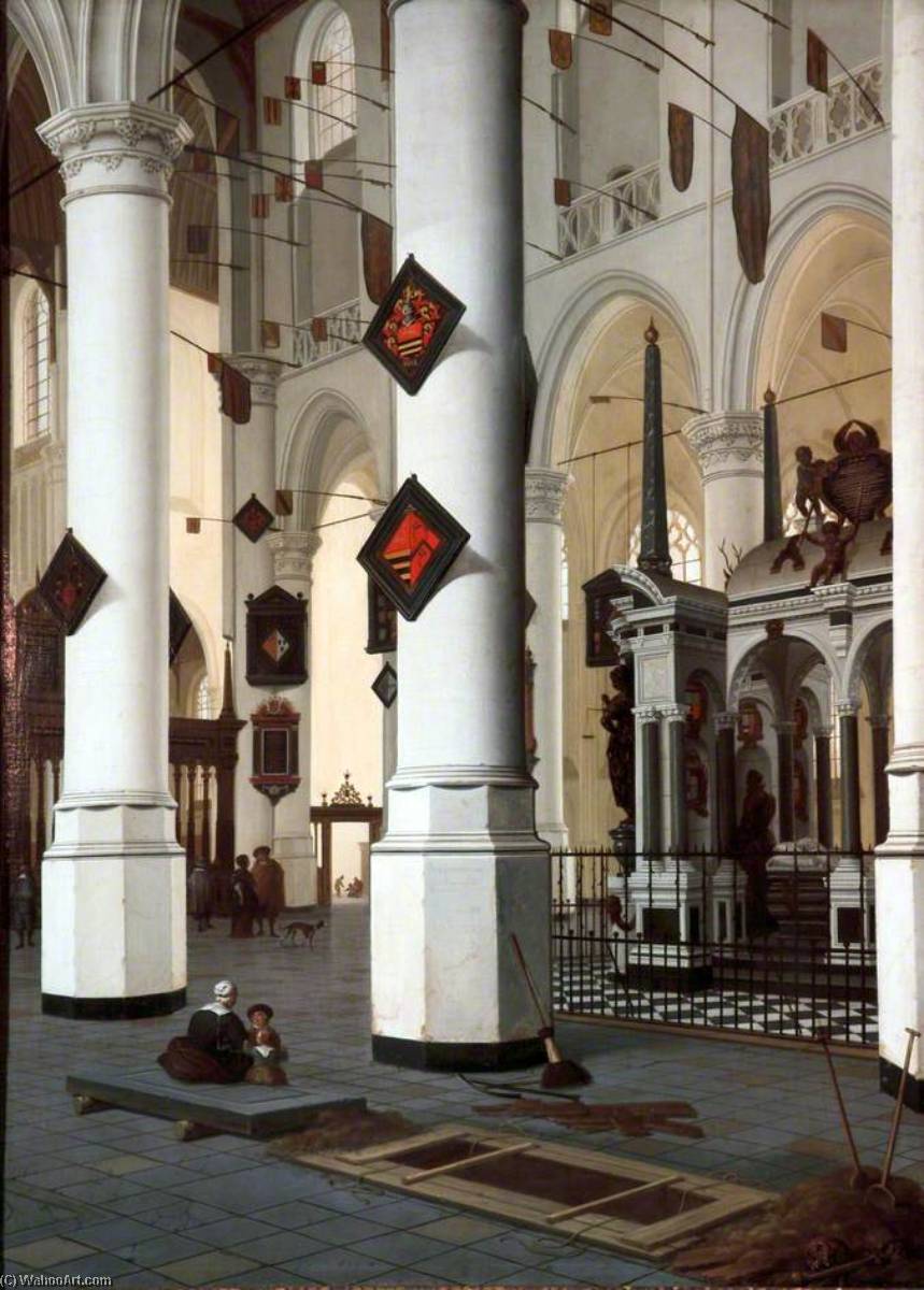 Interior Of The New Church At Delft, With The Tomb Of William The Silent — Hendrick Cornelisz Van Vliet