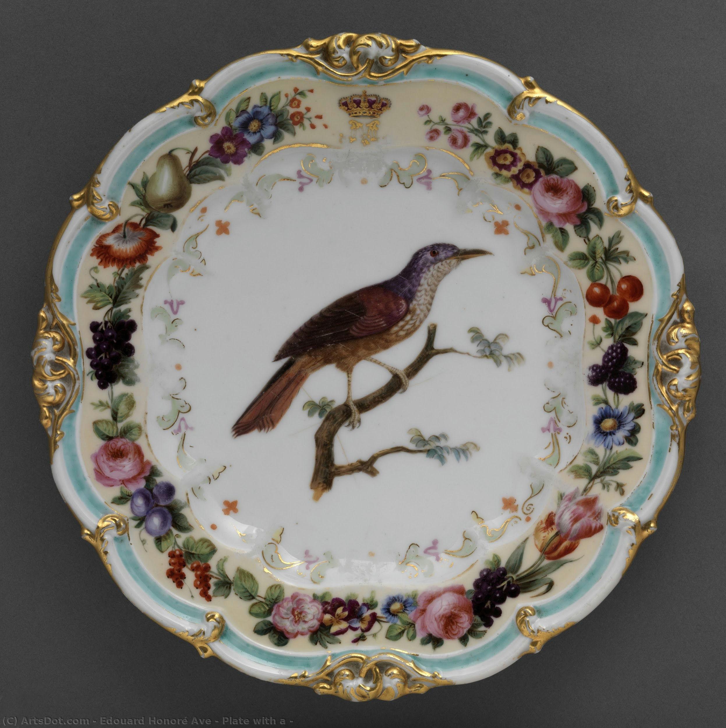 Plate With A — Эдуар Оноре Аве