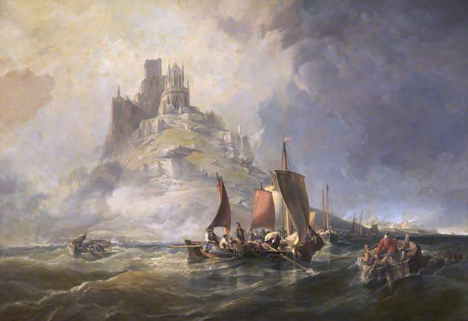 Laying Lobster Pots, St Michael's Mount — Sr George Paul Chambers