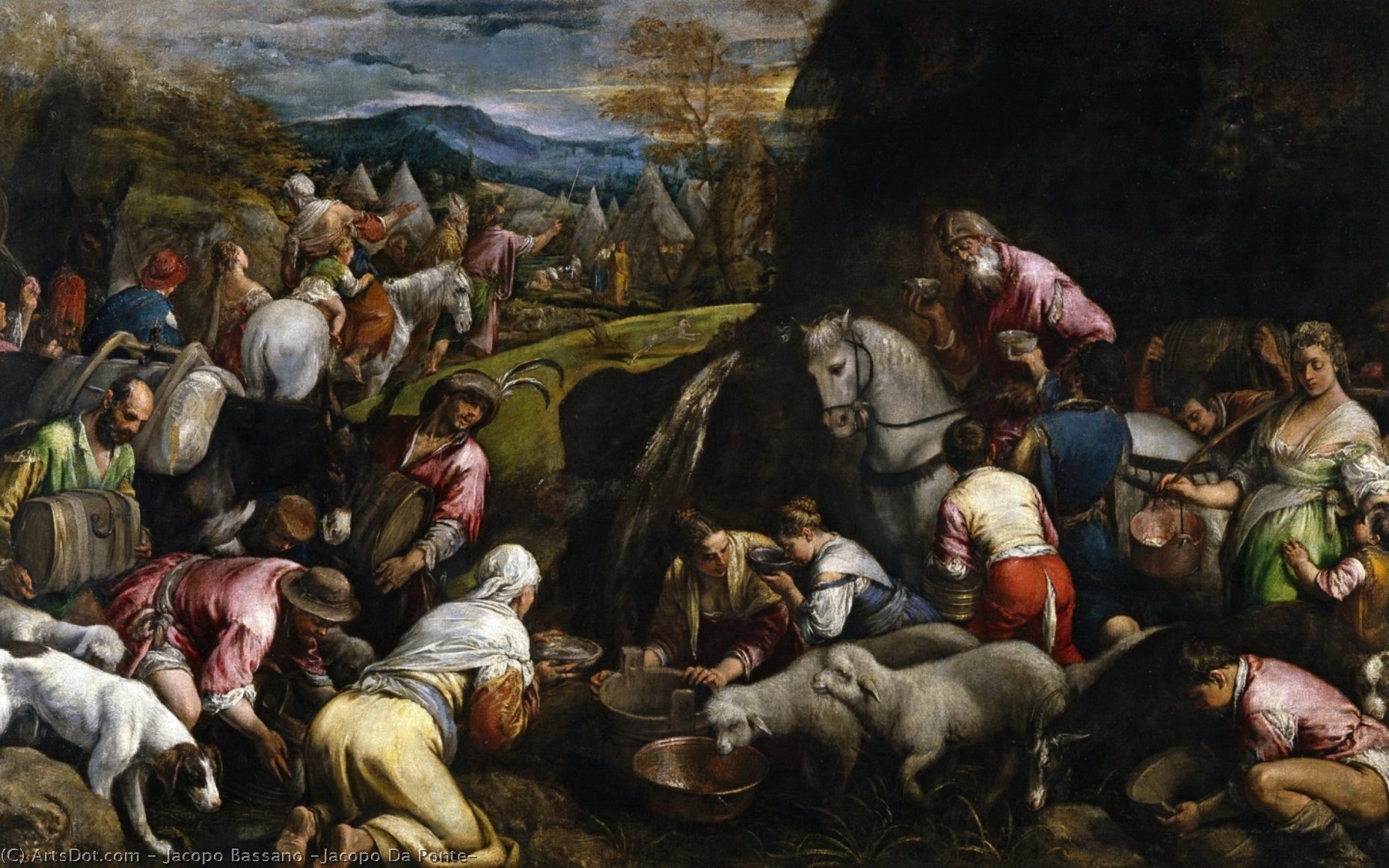 The Israelites Drink The Miraculous Water — Jacopo Bassano (jacopo Da Ponte)