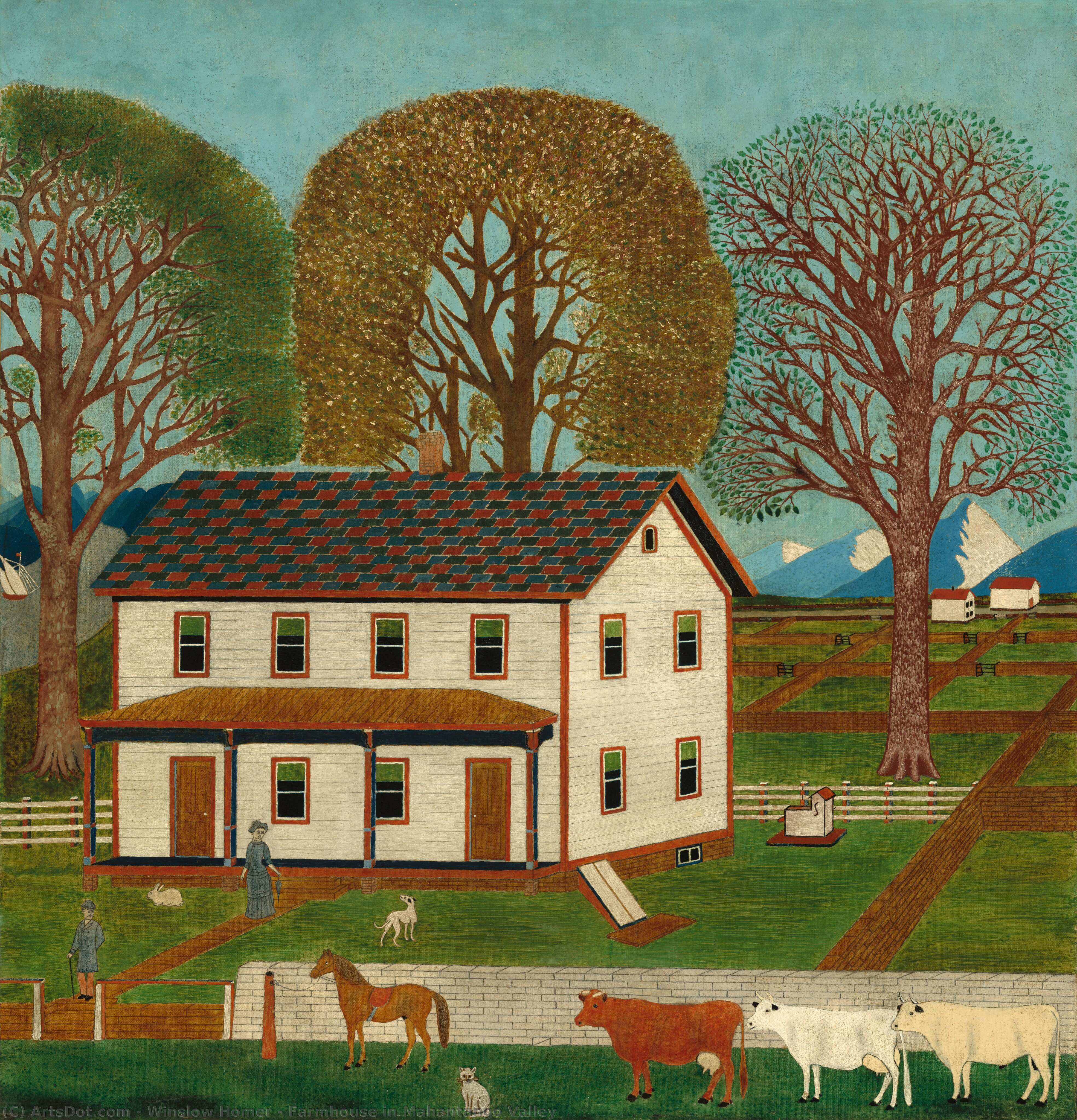 Farmhouse In Mahantango Valley — Winslow Homer