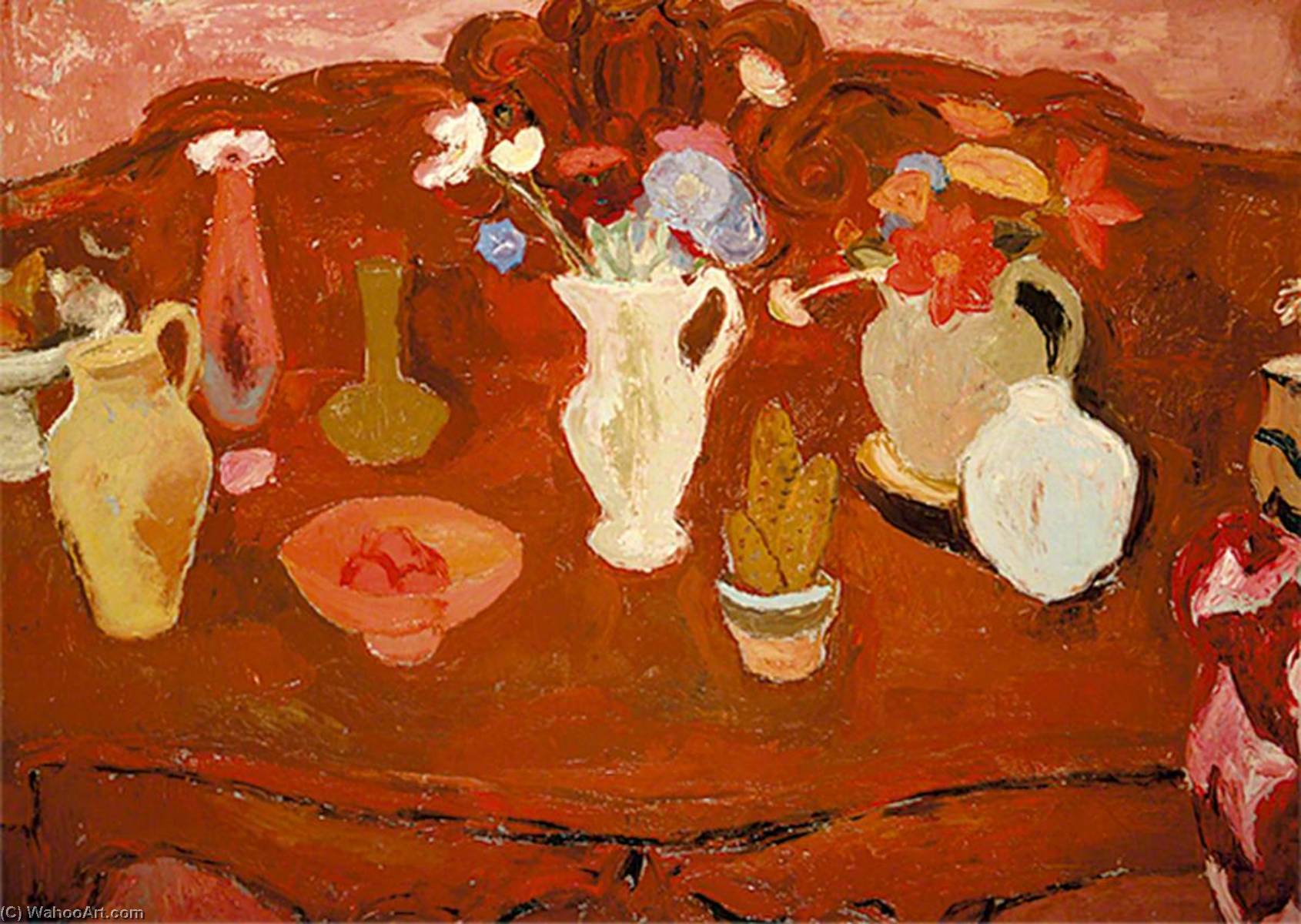 Still Life With Cactus — Sir William George Gillies