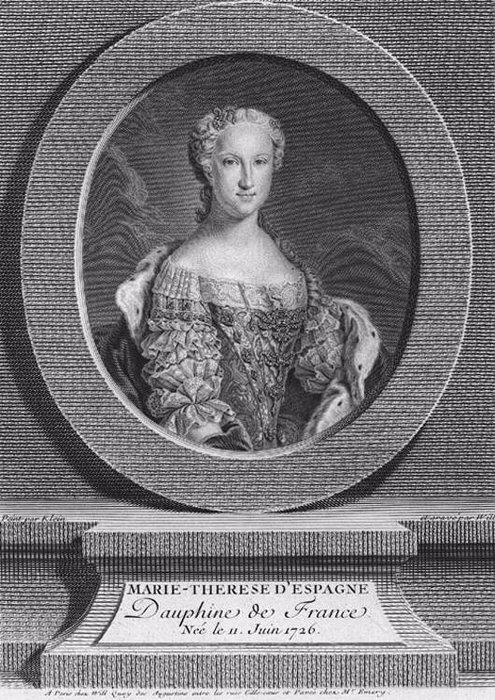 Portrait Of Maria Teresa Of Spain — Johann Georg Wille