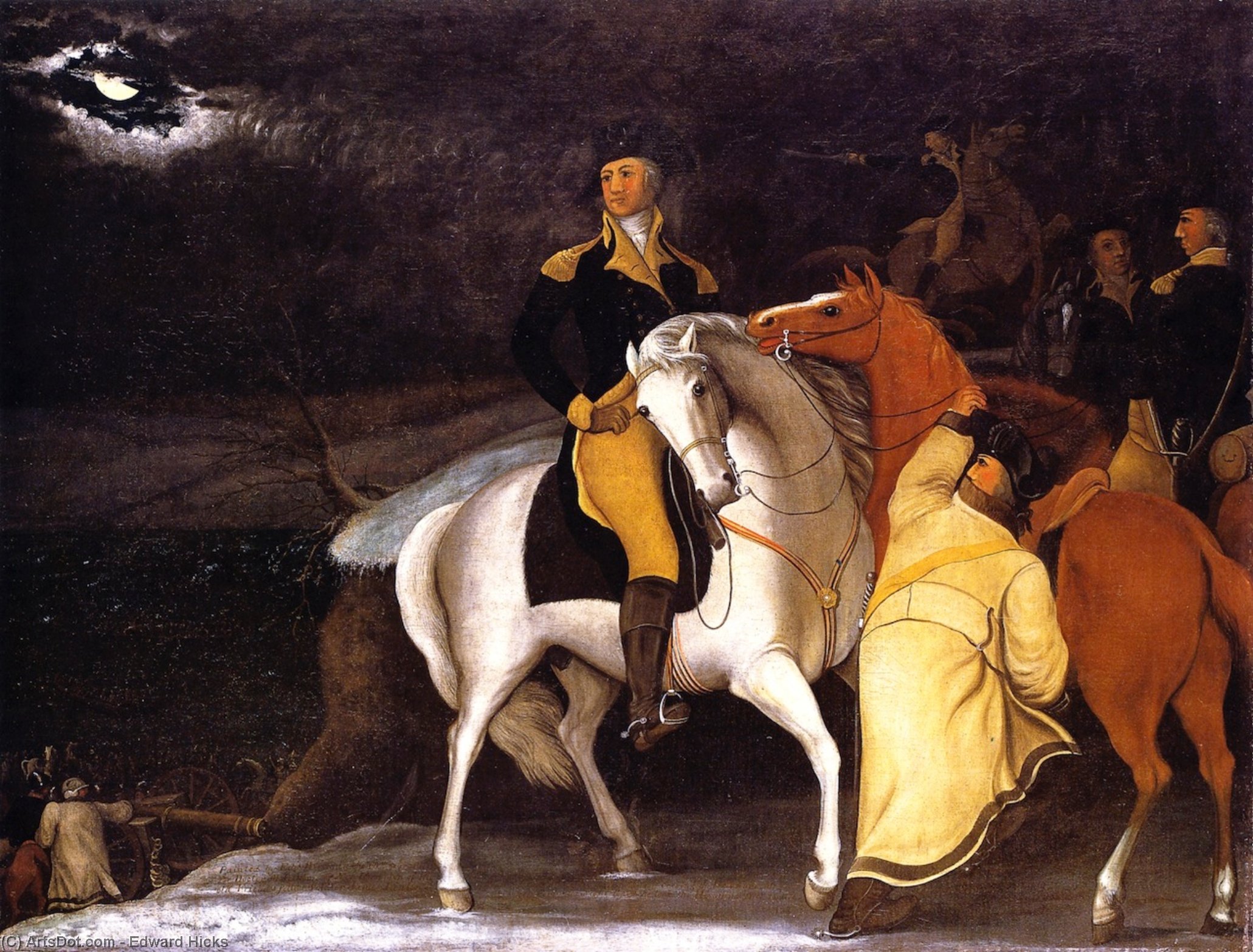 George Washington With His Army Crossing The Delaware ...,'''' — Edward Hicks