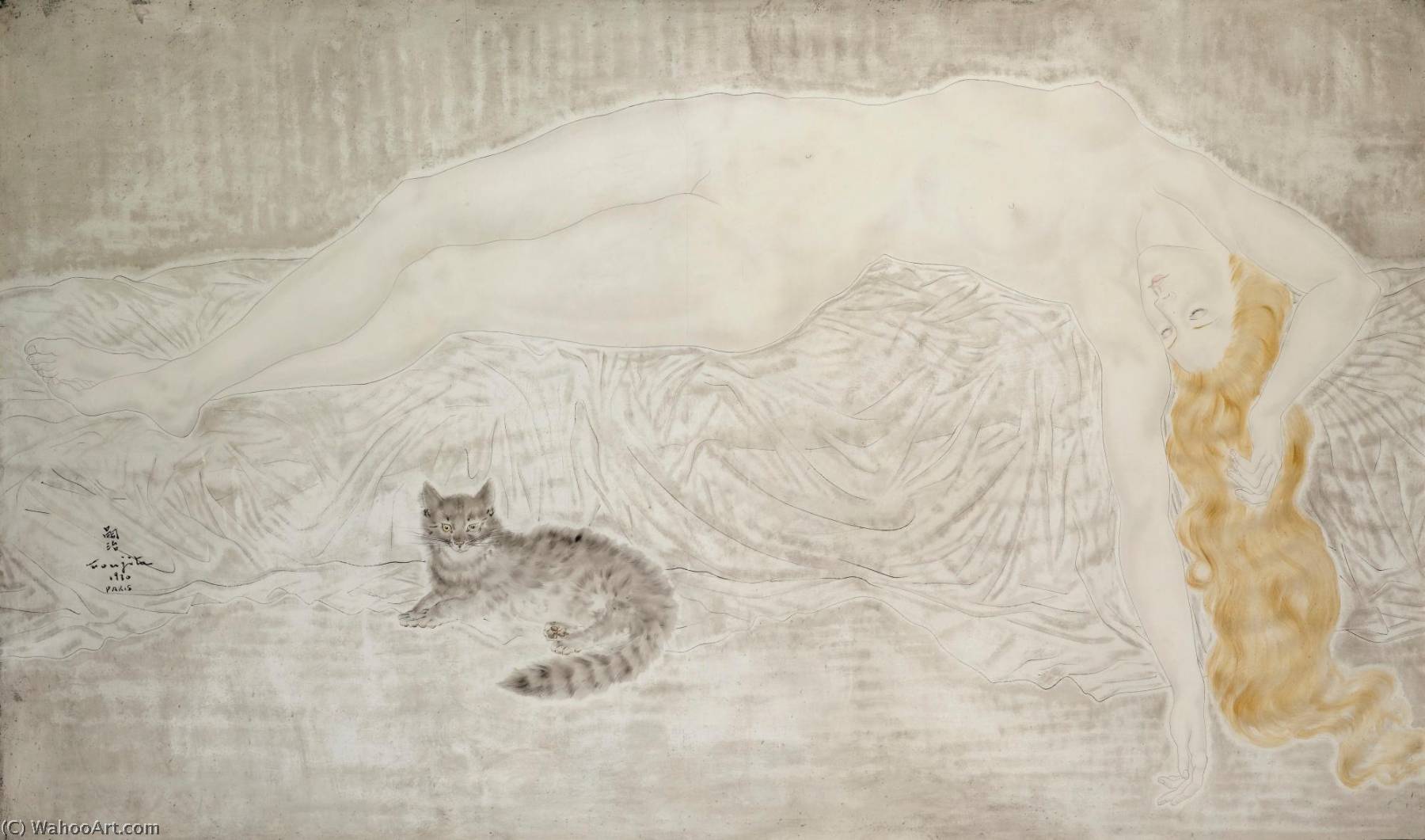 Nu Au Chat — Léonard Tsuguharu Foujita