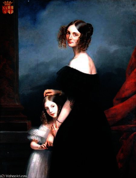 Portrait Of Anne-louise Alix De Montmorency — Claude Marie Paul Dubufe