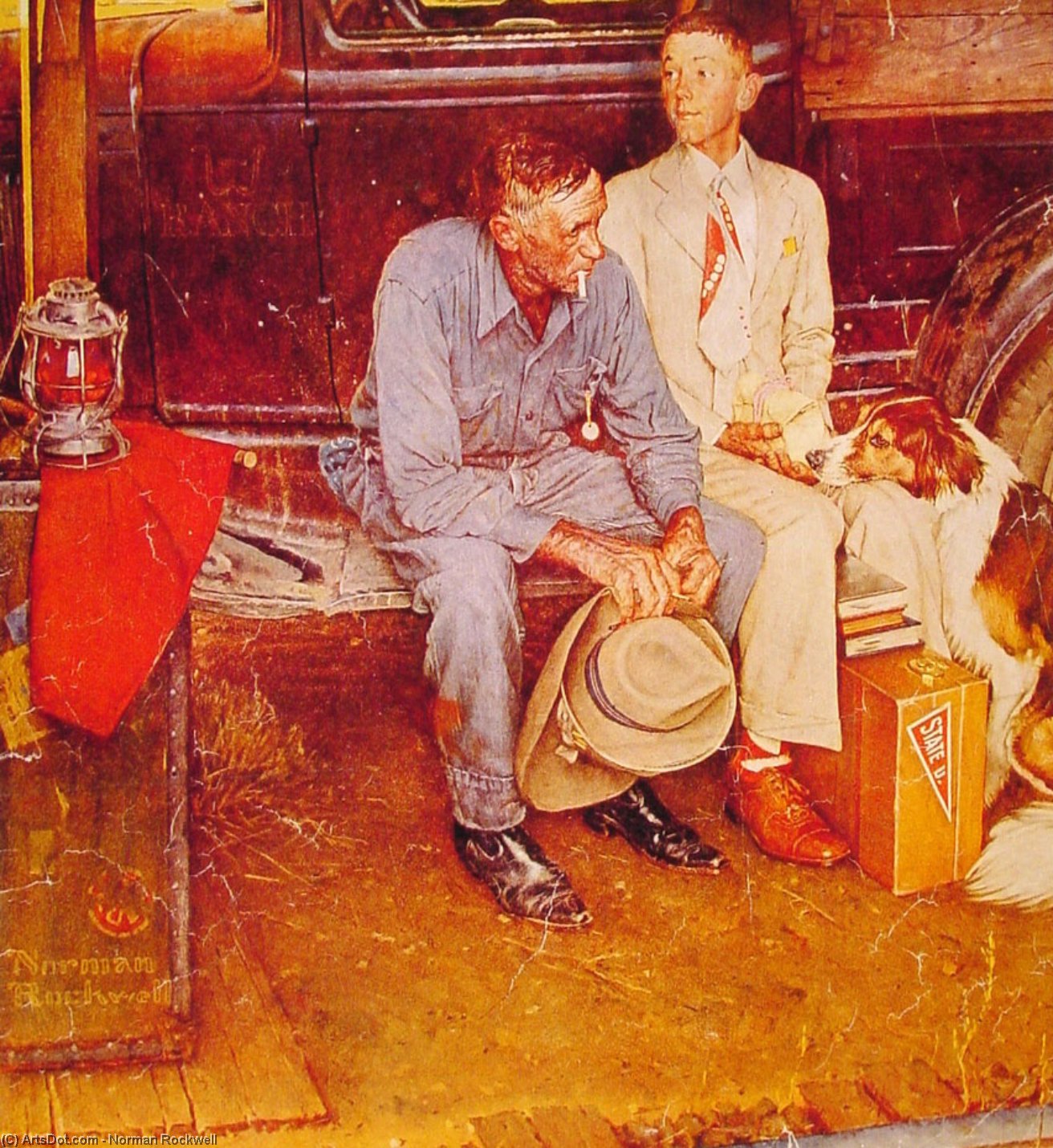 Breaking Home Ties — Norman Rockwell
