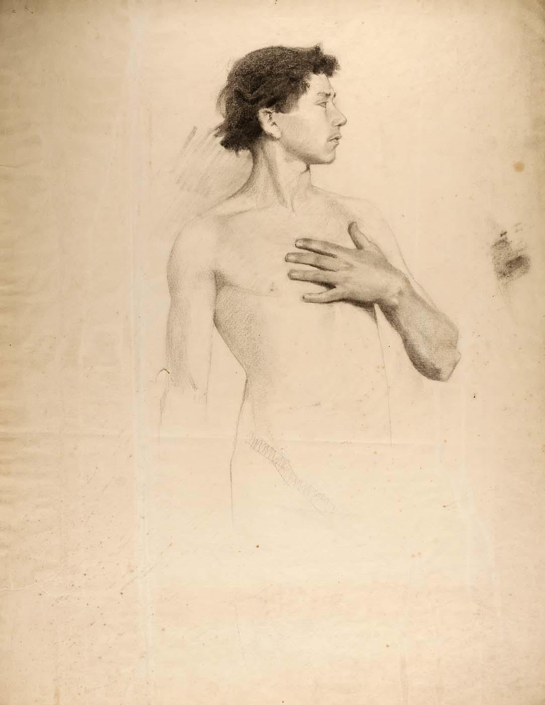 Nude Boy, Torso And Head — Howard Russell Butler