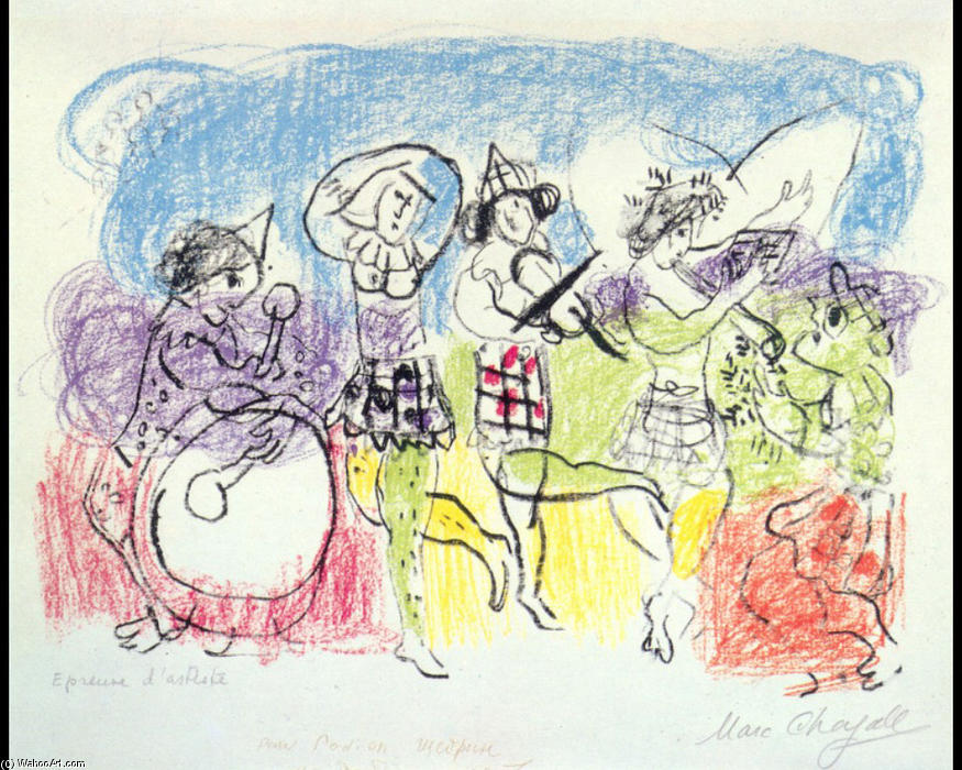 The Circus Musicians — Марк Шагал