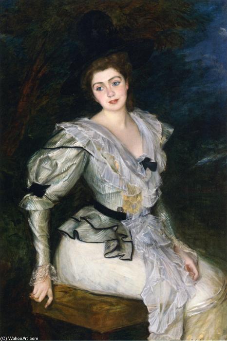 Portrait Of A Barrone In Louis Xvi Costume — Jacques-émile Blanche